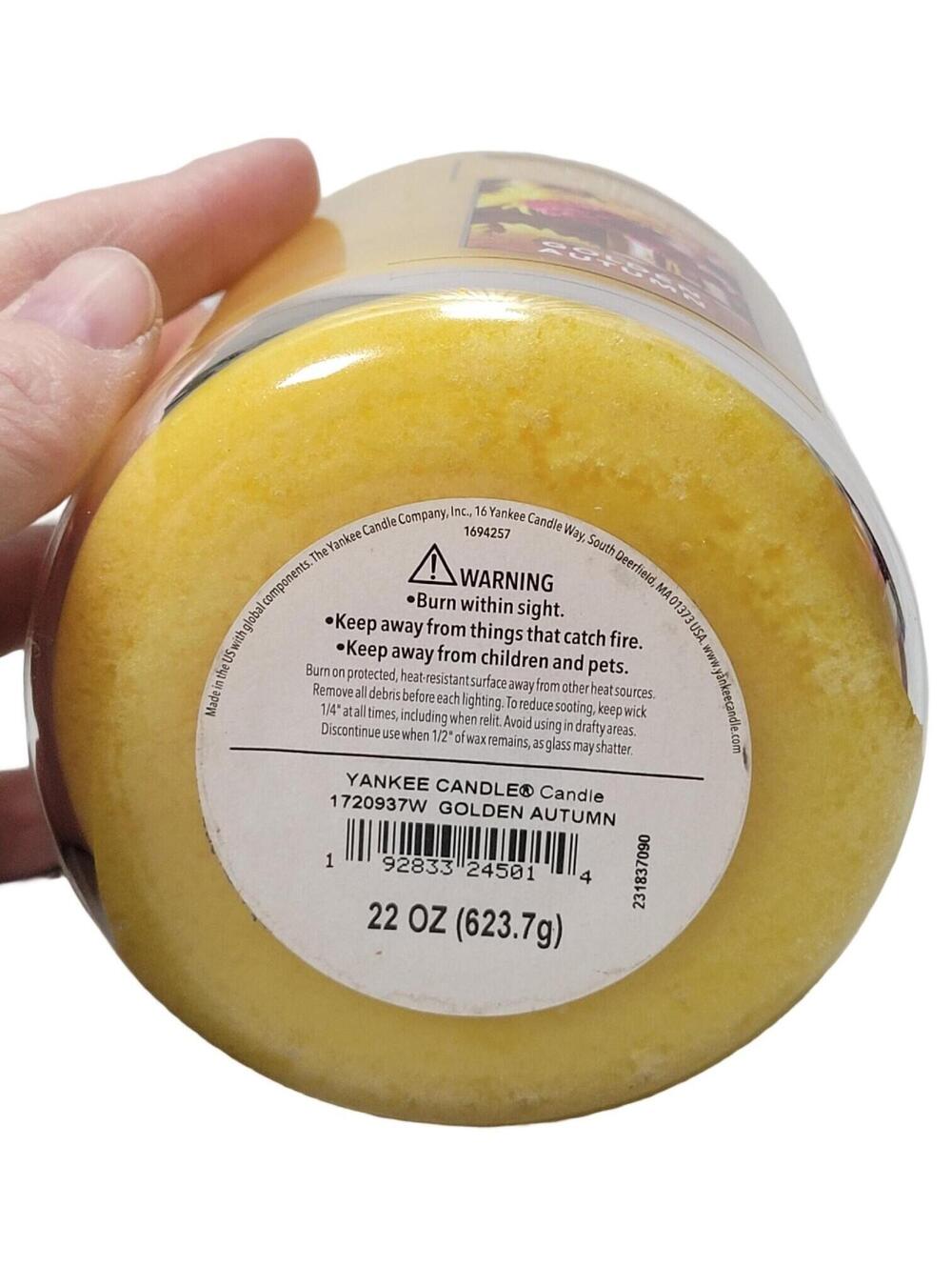 Yankee Candle Golden Autumn 22 oz Candle - Picture 7 of 7